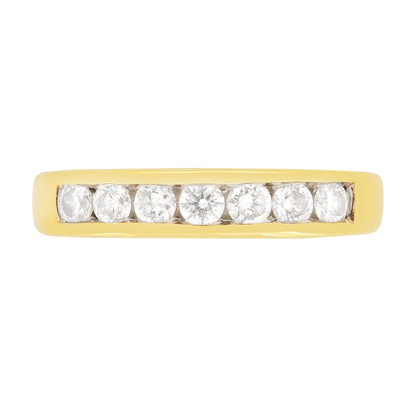 Contemporary 0.50ct Diamond Half Eternity Ring