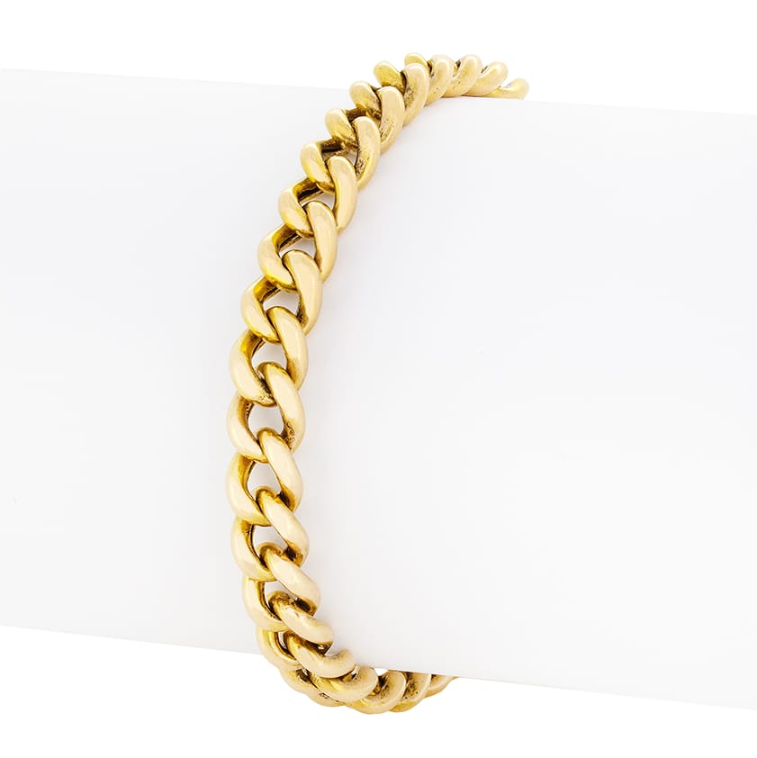 Victorian 15ct Chain Bracelet, c.1880s