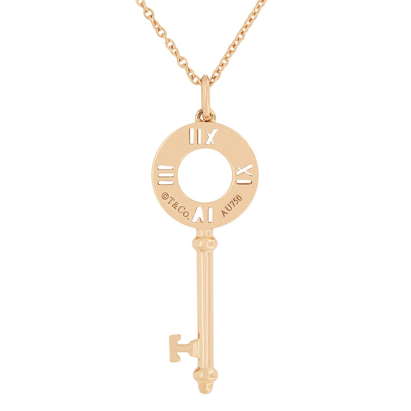 Tiffany & Co. 'Atlas' Diamond Key Pendant | Farringdons Jewellery