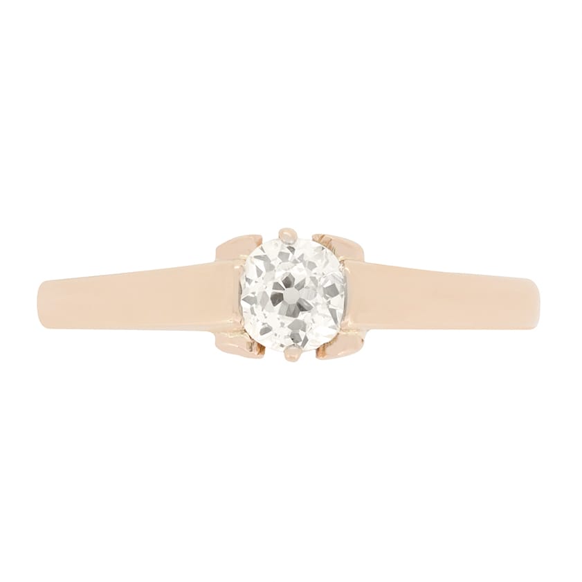 Victorian 0.30ct Diamond Solitaire Ring, c.1880s