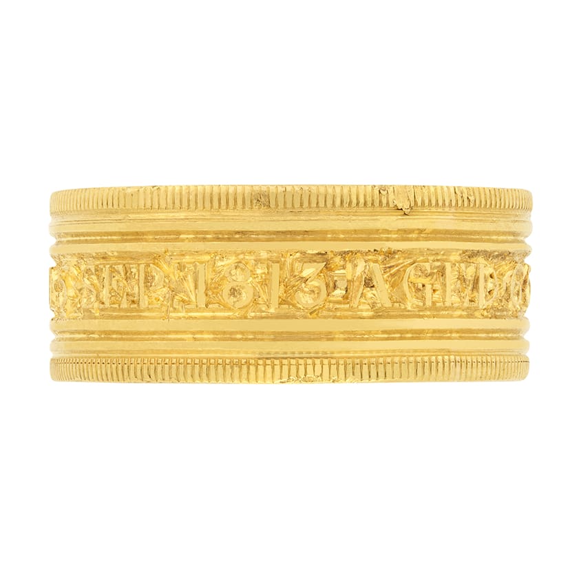 Georgian Mourning Ring, Hallmarked 1813