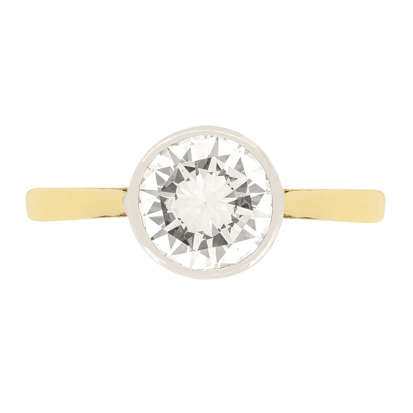 Vintage 1.45ct Diamond Solitaire Ring, c.1950s