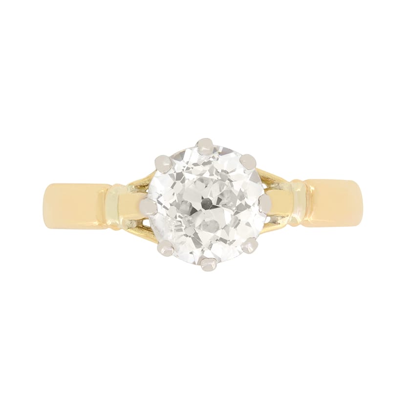 Edwardian 1.10ct Diamond Solitaire Ring, c.1910s