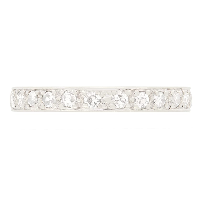 Art Deco 0.75ct Diamond Full Eternity Ring, c.1920s