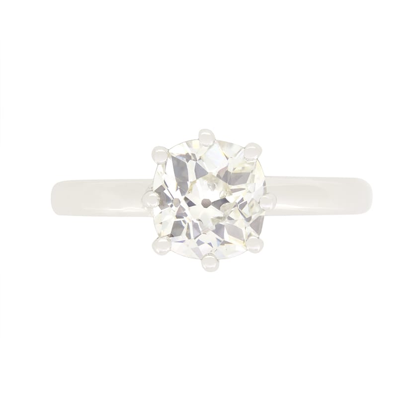 Art Deco 1.50ct Diamond Solitaire Ring, c.1920s