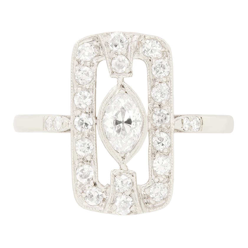 Art Deco 0.40ct Diamond Cluster c.1920s