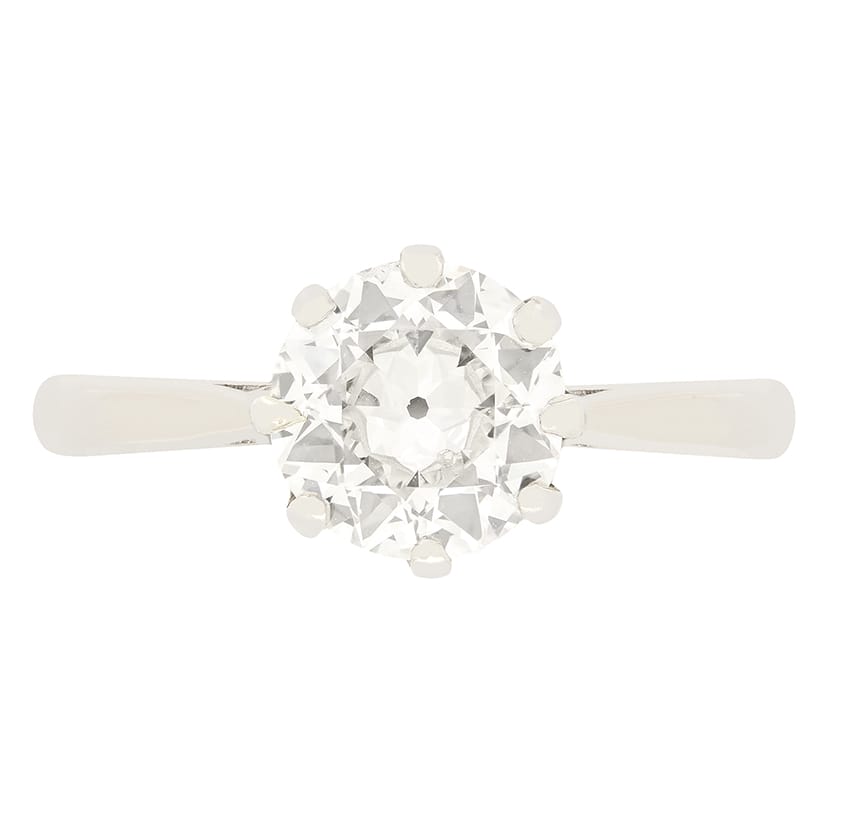 Art Deco 1.00ct Diamond Solitaire Ring, c.1920s