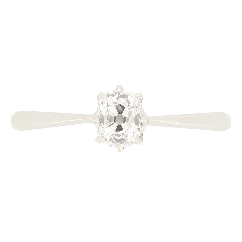 Art Deco 0.60ct Diamond Solitaire Ring, c.1920s