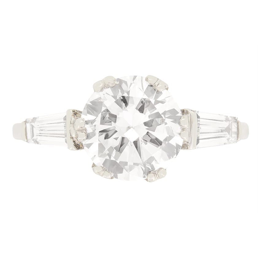 Art Deco 1.90ct Diamond Solitaire Ring, c.1930s