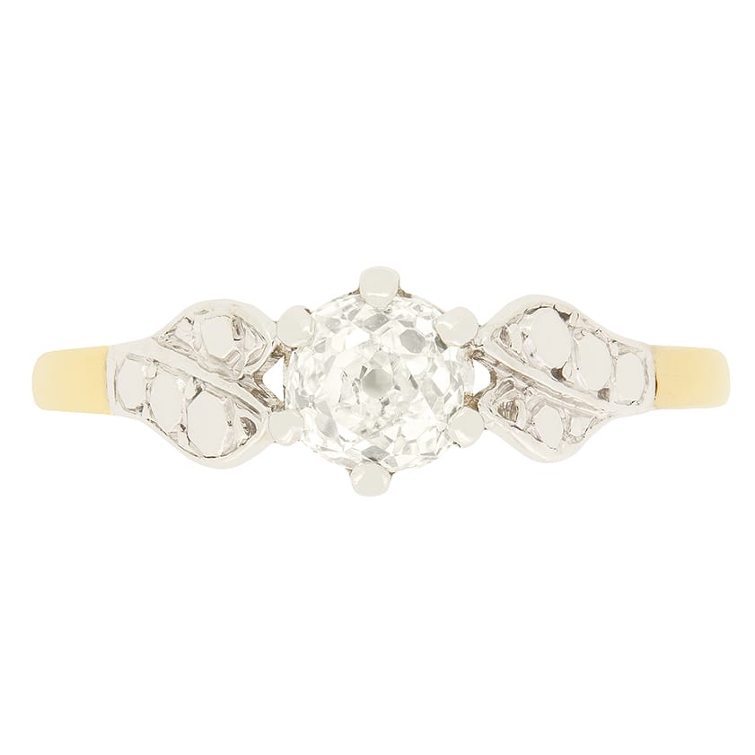 Edwardian 0.50ct Diamond Solitaire Ring, c.1910s