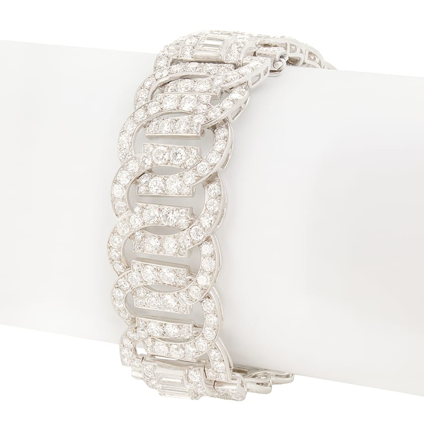 Art Deco 18.20ct Diamond Bracelet, c.1920s