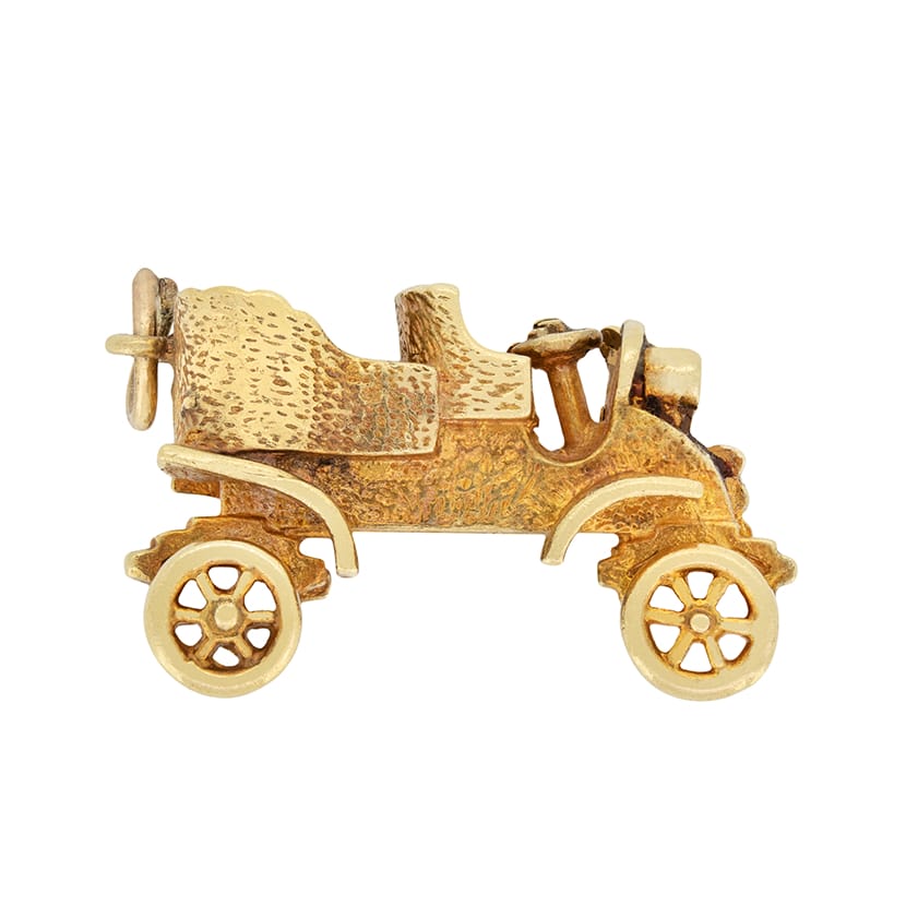 Vintage 9ct Car Charm, c.1970s