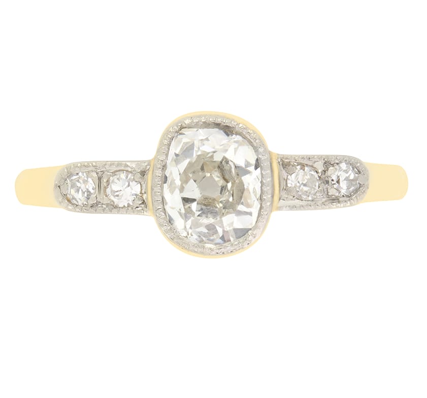 Edwardian 0.73ct Diamond Solitaire Ring, c.1910s