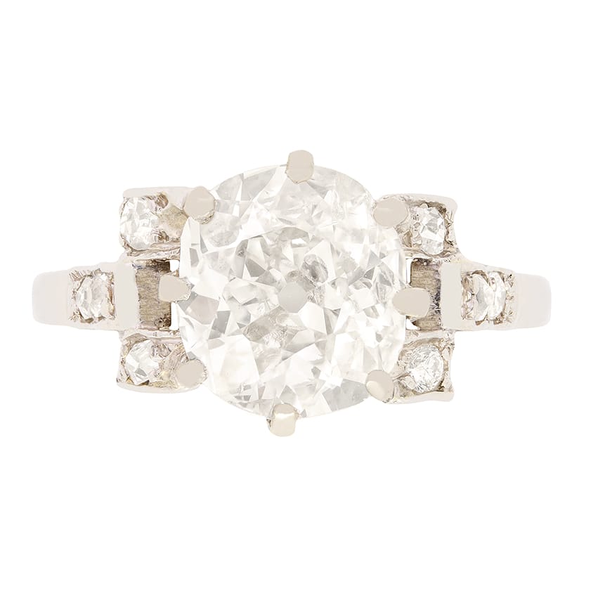 Art Deco 1.60ct Diamond Solitaire Ring, c.1920s