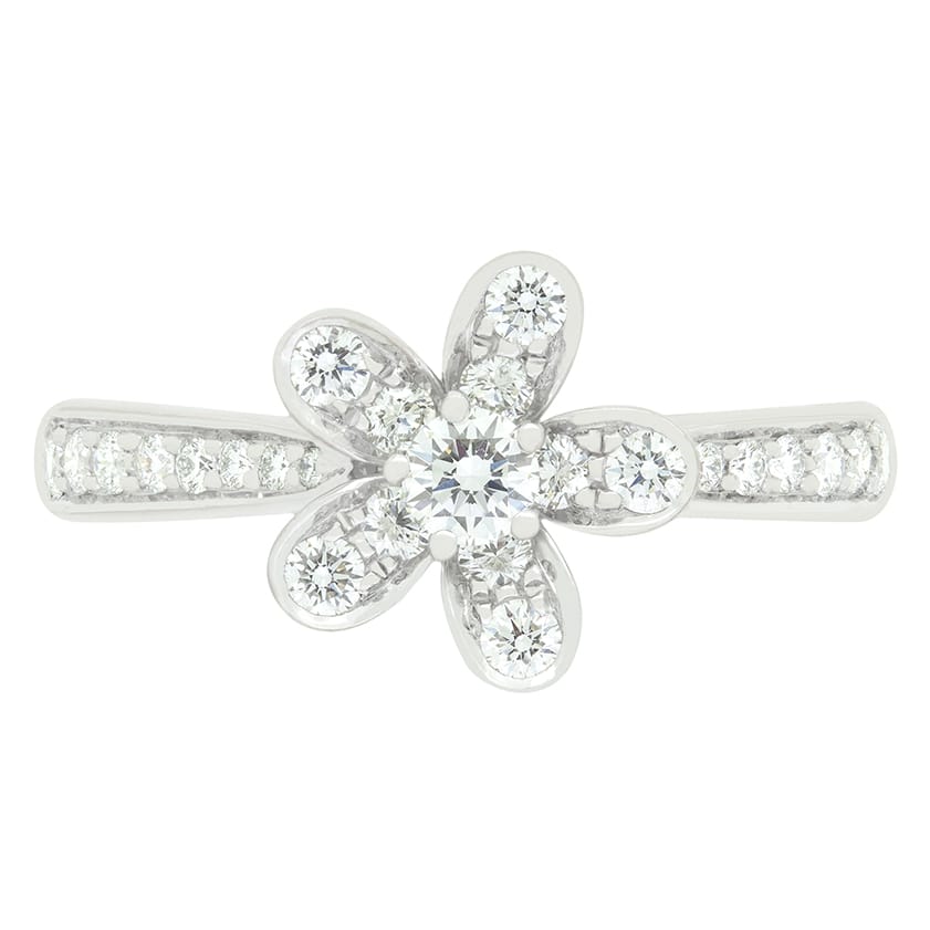Van Cleef & Arpels 0.44ct Diamond 'Socrate' Flower Ring