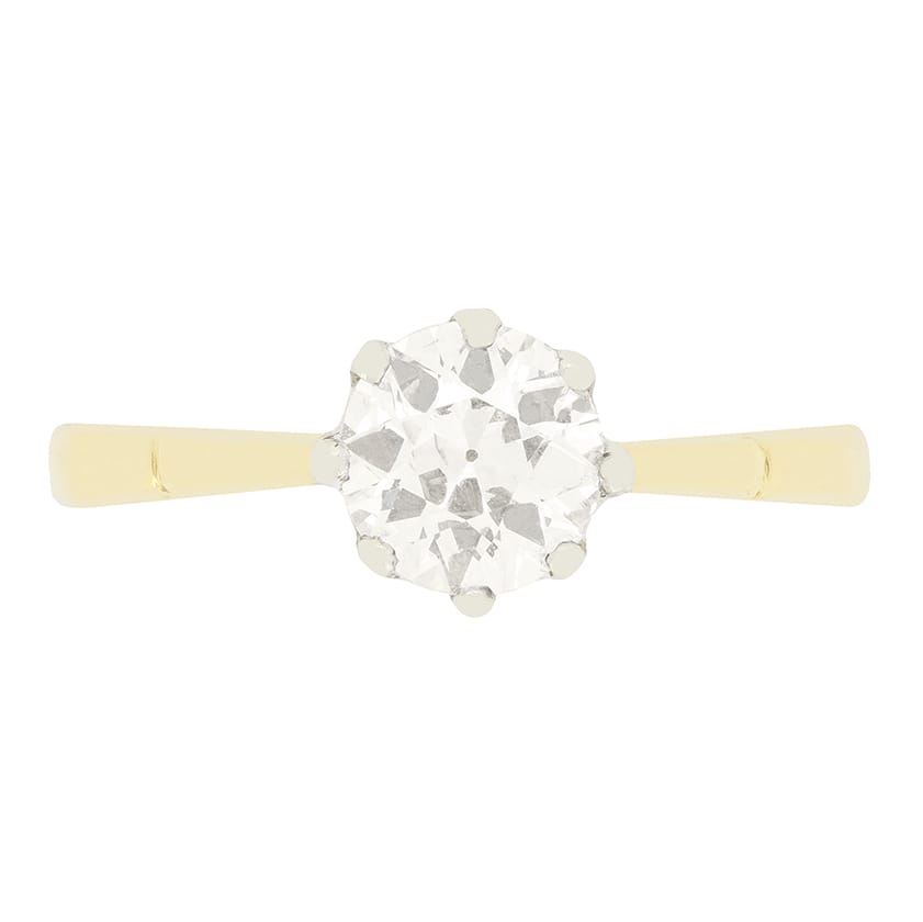 Edwardian 1.01ct Diamond Solitaire Ring, c.1910s