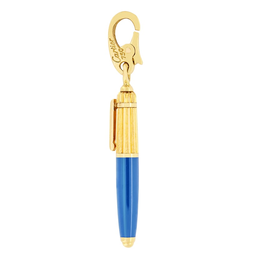 Cartier 18ct Yellow Gold Pasha Fountain Pen Charm