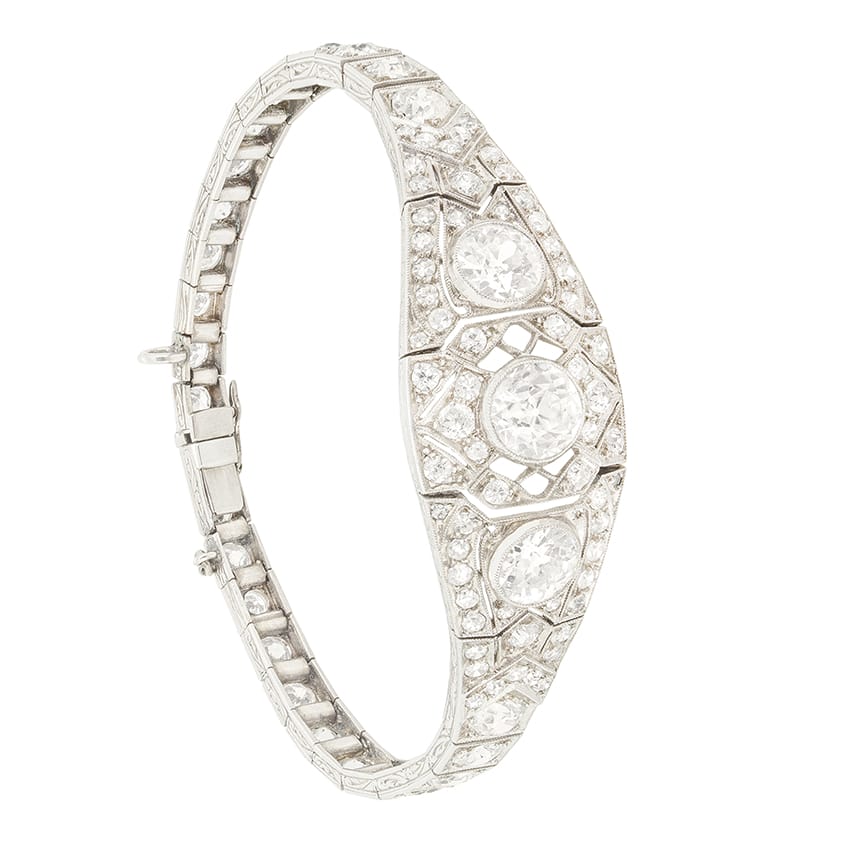 Art Deco 7.00ct Diamond Bracelet, c.1920s
