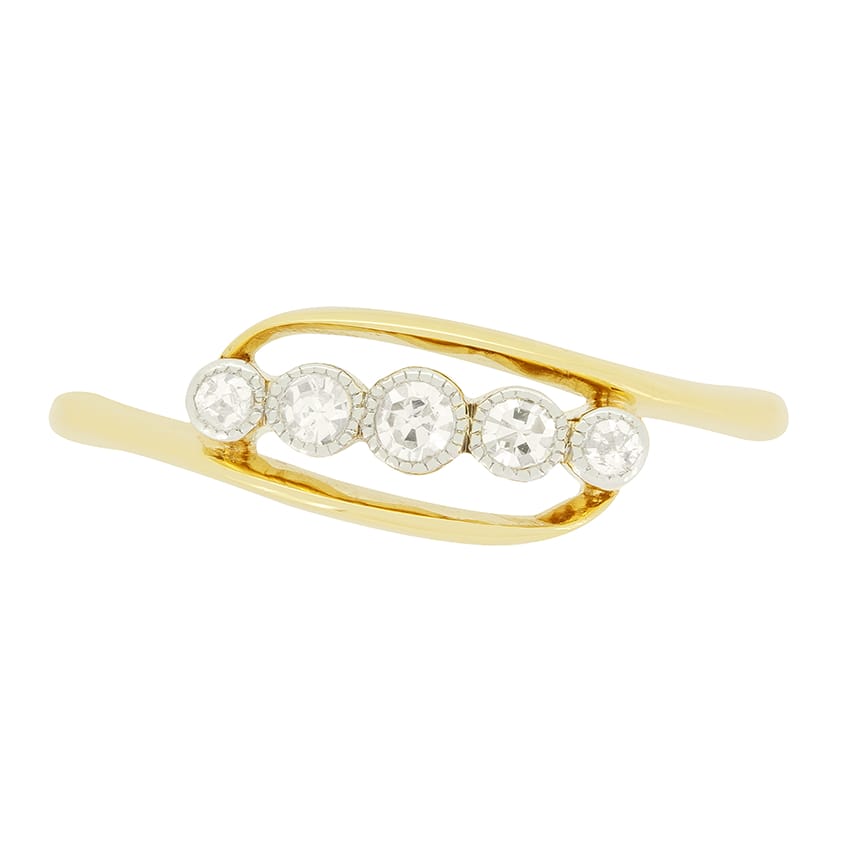 Edwardian 0.30ct Diamond Five Stone, c.1910s