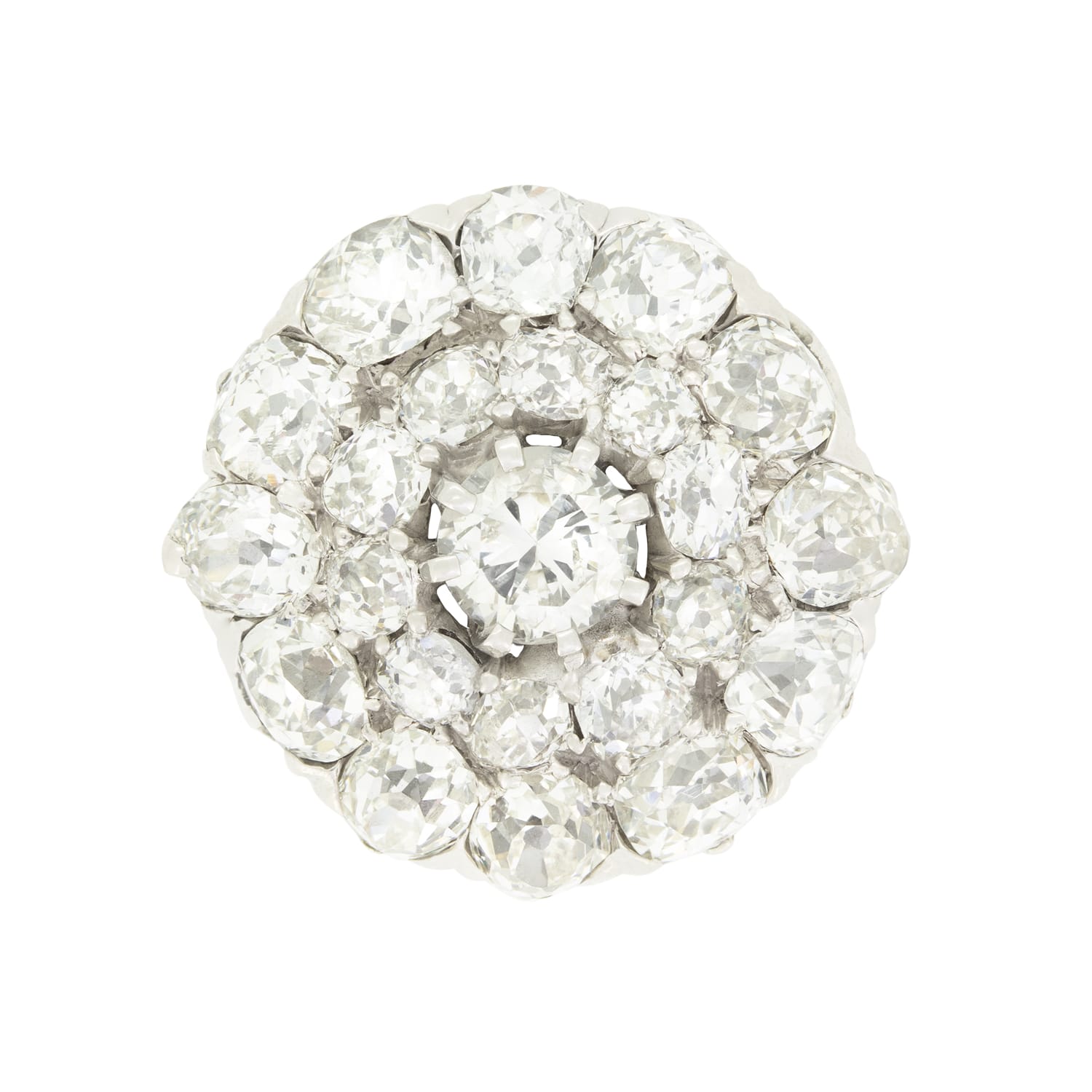 Vintage 3.90ct Diamond Cluster Ring, c.1950s