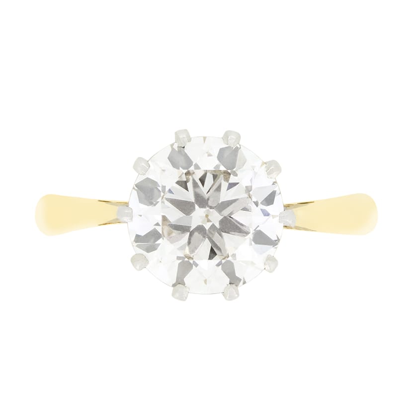 Vintage 1.85ct Diamond Solitaire Ring, c.1950s