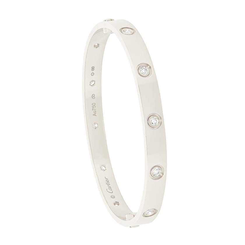 Cartier 10 Diamond Love Bangle