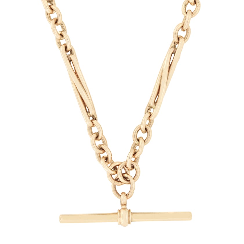 Vintage 9ct Albert Chain, c.1964