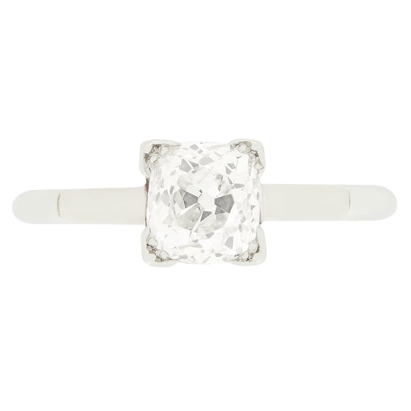 Art Deco 1.15ct Diamond Solitaire Ring, c.1920s