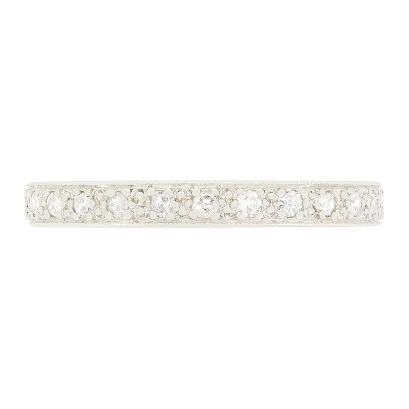 Art Deco 0.52ct Diamond Full Eternity Ring, c.1920s