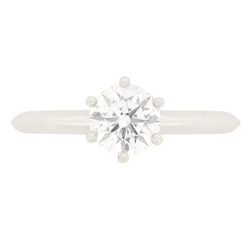 Tiffany & Co. 0.81ct Diamond Solitaire Ring