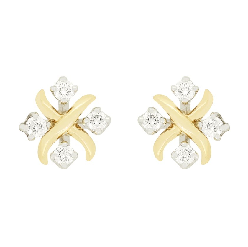 Tiffany & Co. 0.28ct 'Schlumberger' Diamond Earrings