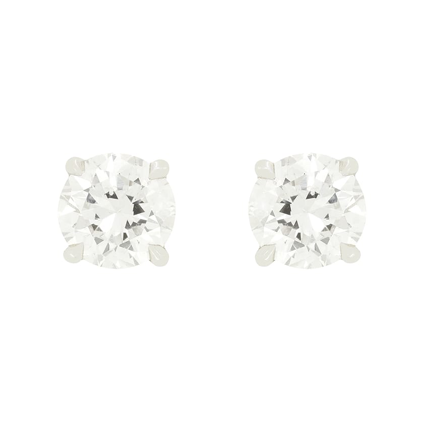 Contemporary 0.60ct Diamond Stud Earrings