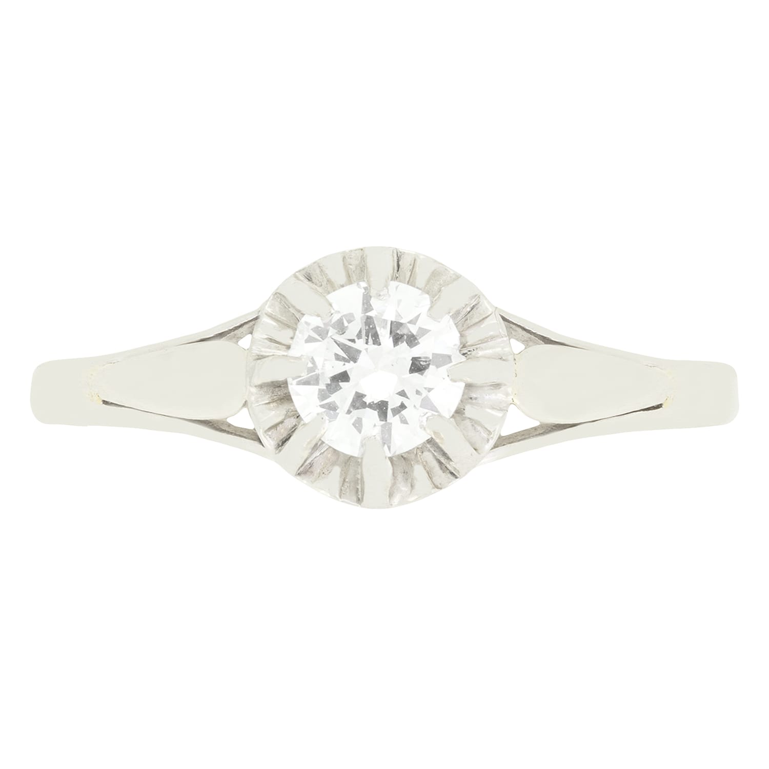 Art Deco 0.50ct Diamond Solitaire Ring, c.1920s