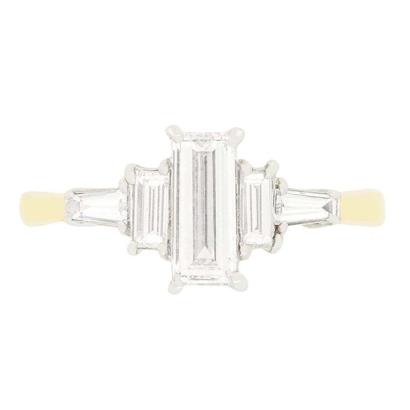 Vintage 0.50ct Diamond Five Stone Ring, c.1960s