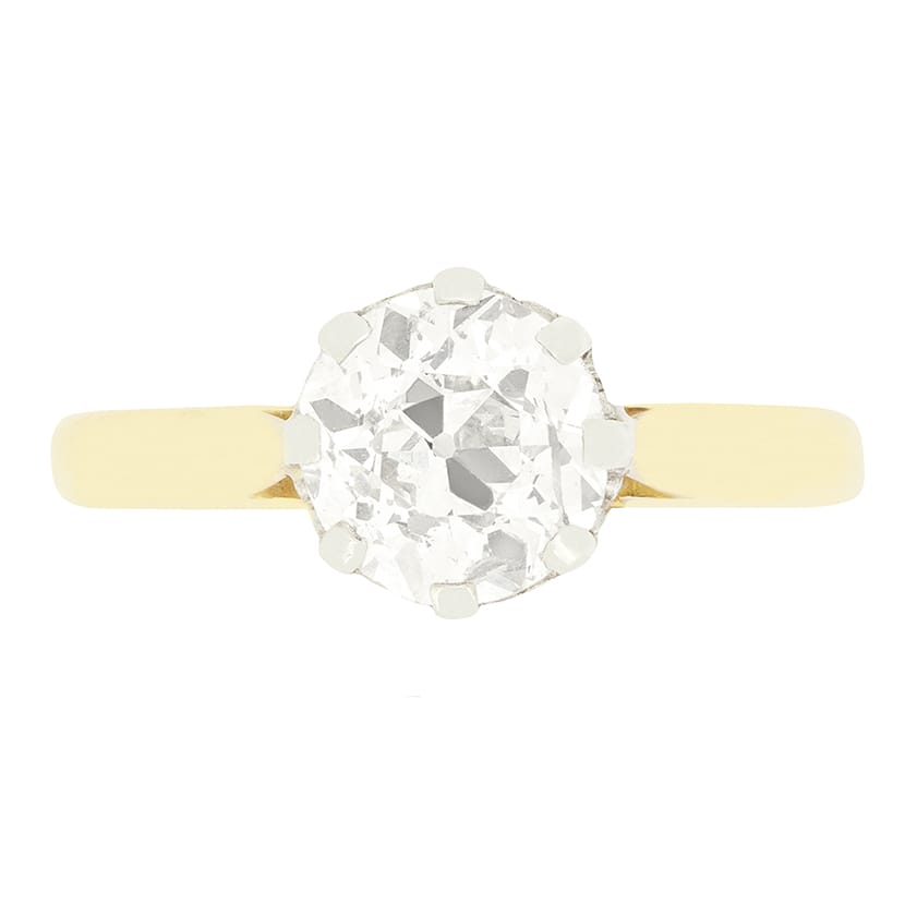 Vintage 1.35ct Diamond Solitaire Ring, c.1960s