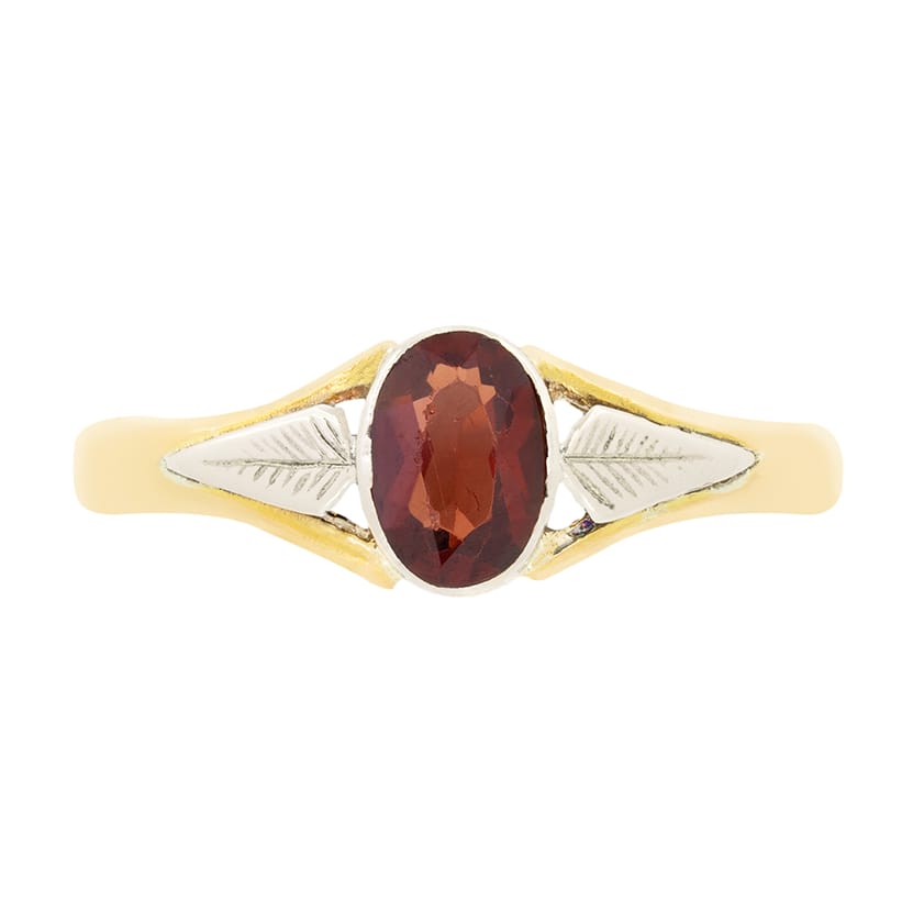 Victorian 0.50ct Garnet Ring, hallmarked 1870