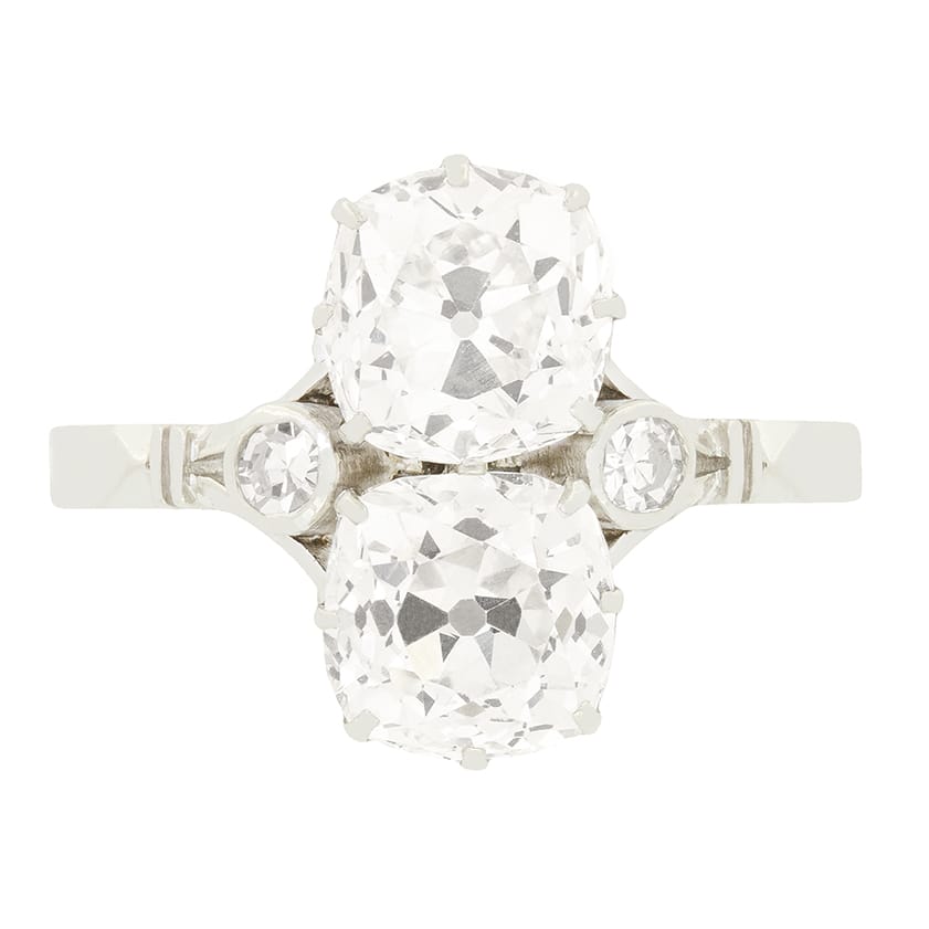 Art Deco 5.00ct Diamond Toi et Moi Ring, c.1920s