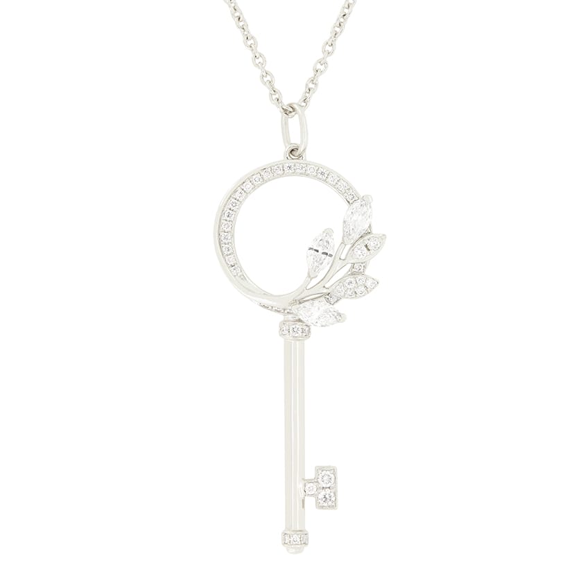 Tiffany & Co. 0.44ct Diamond Victoria Key Pendant